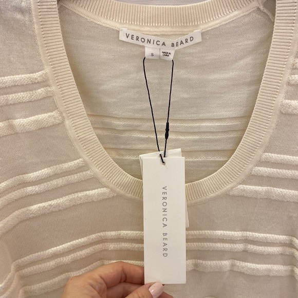 Veronica Beard Juni Sweater in Ivory - Picture 3 of 6